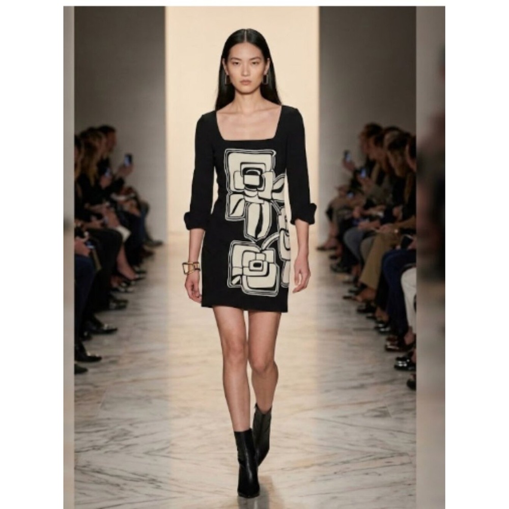 Tibi XSmall Dress Black White